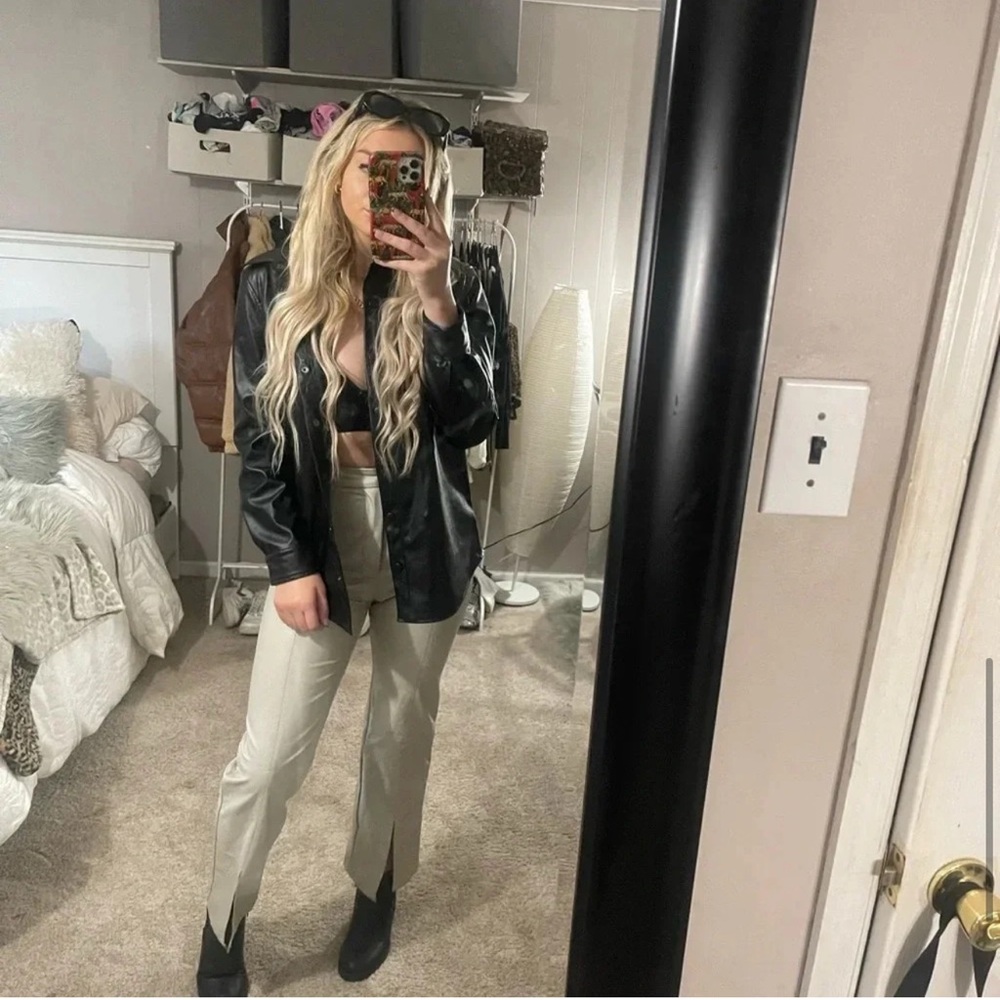 LEATHER PANTS - Picture 1 of 13